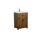 Legion Furniture 24 In. - Weathered Gray Sink Vanity - No Faucet Included WLF6044-24